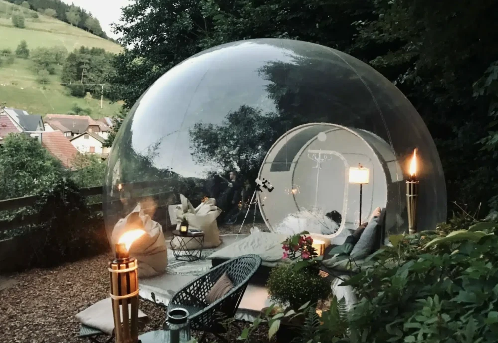 small inflatable bubble tent